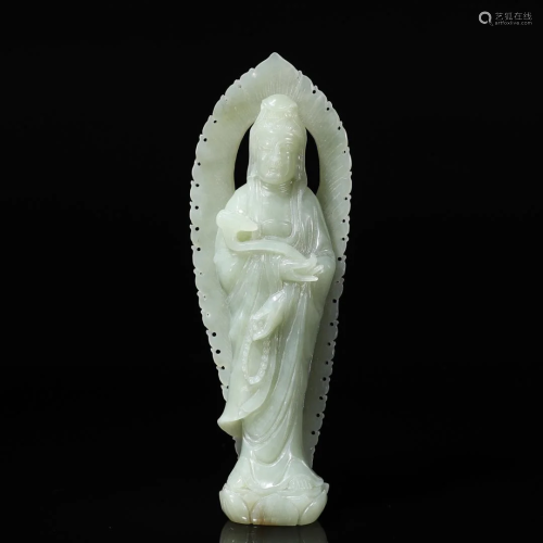 White Jade Standing Guanyin