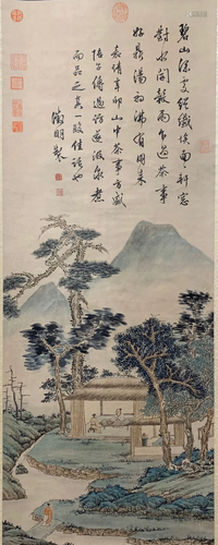 A Chinese Scroll Painting By Wen Zhengming