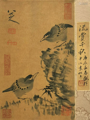 A Chinese Painting By Ba Dashanren on Paper Album