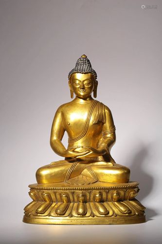 Bronze Gilt Seated Buddha