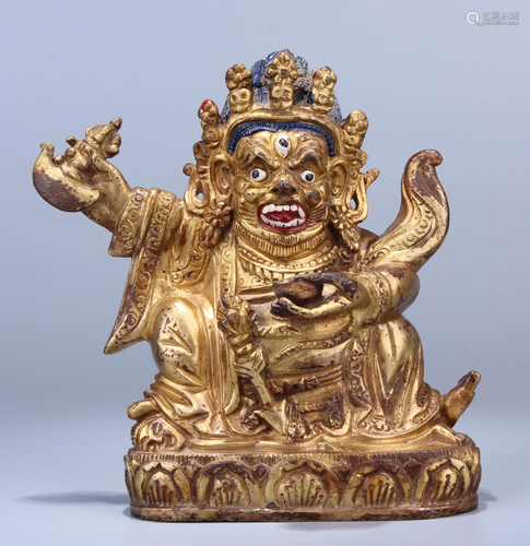 Bronze Gilt Mahakala