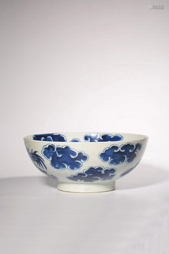 Blue and White Dragon Bowl