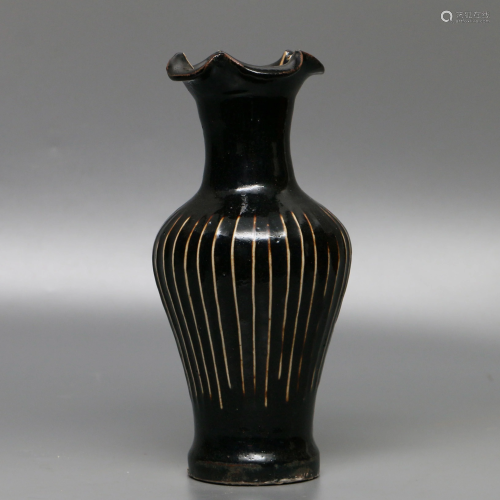 Jizhou Kiln Black Glazed Vase