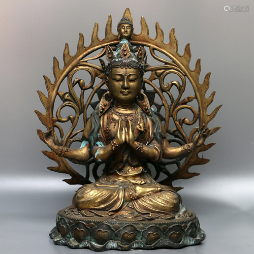 A Bronze Statue of Buddha