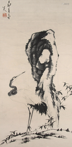 A Chinese Scroll Painting By Ba Dashanren