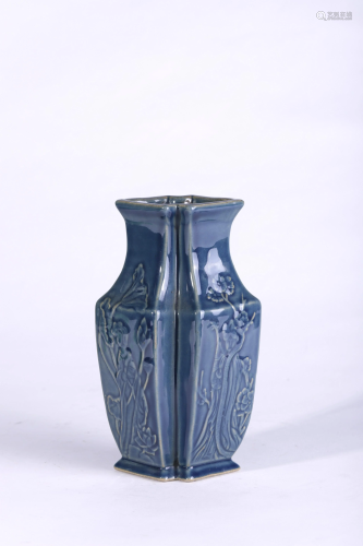 Blue Glazed Beauties Vase
