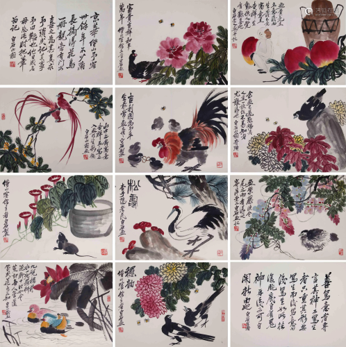 A Chinese Album Painting By Qi Baishi