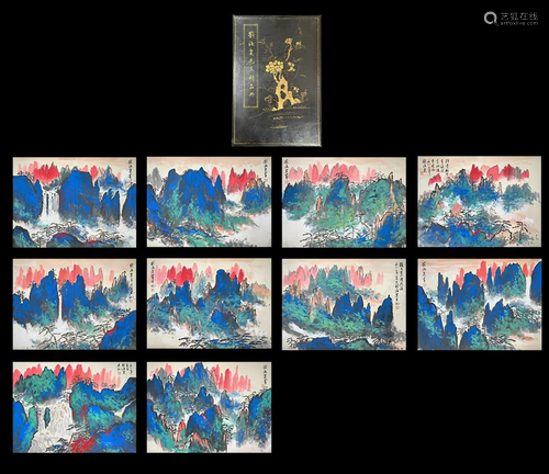 A Chinese Album Painting By Liu Haisu