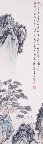 A Chinese Painting By Pu Ru on Paper Album