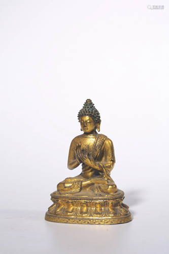 Bronze Gilt Seated Bodhisattva