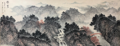 A Larger Chinese Painting By Fu Baoshi on Paper Album