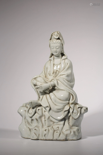 Blanc-de-Chine Seated Guanyin