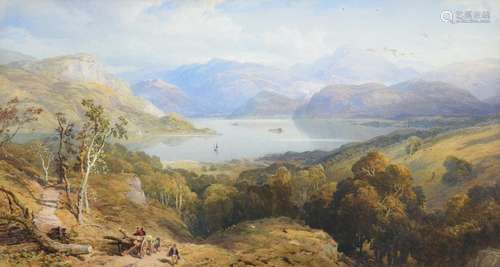 Thomas Miles Richardson Jnr. (British, 1813-1890) Ullswater from Gowbarrow Park, Cumbria Signed