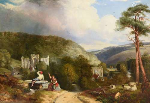 James Radford (19th century) ''Rievaulx Abbey, Yorkshire'' Signed, inscribed and dated 1842, bears