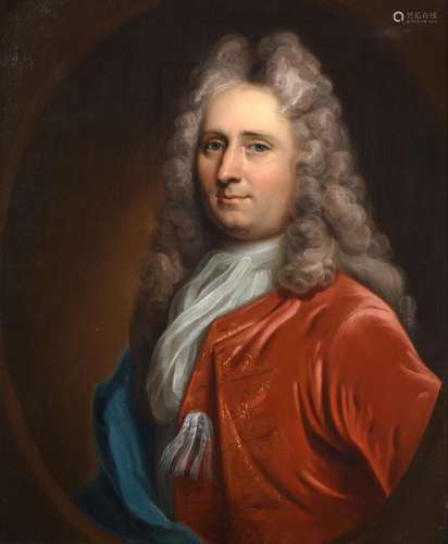 Follower of Jean Baptise van Loo (1684-1745) French Portrait of John Bailvard of Bradford on Avon,