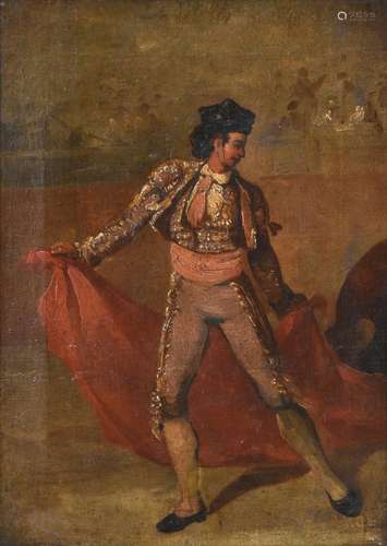 Spanish School (19th century) The Matador performing Indistinctly inscribed and dated 1860, oil on