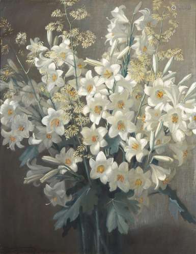 Frank Owen Salisbury (1874-1962) ''Madonna Lilies'' Signed and dated July 17th 1941, signed,