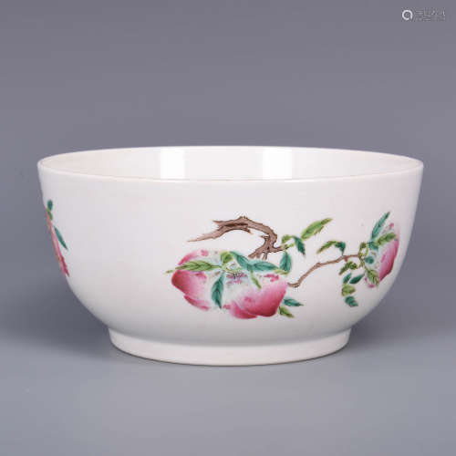 A Famille Rose Painted Porcelain Bowl