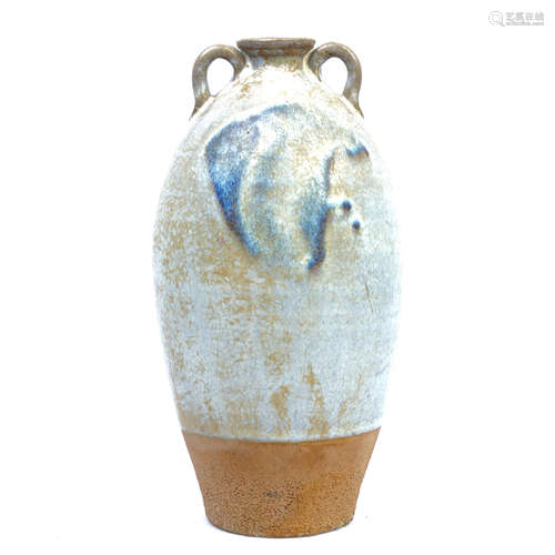 A Changsha Kiln Double-eared Porcelain Vase