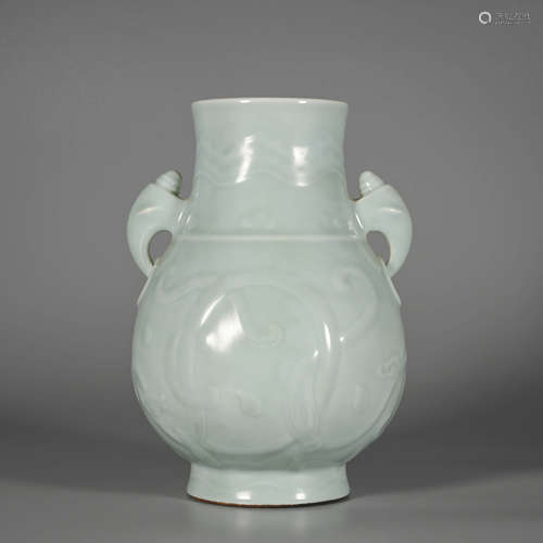 A Celadon Glaze Porcelain Vase