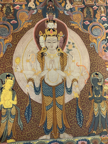 A THANGKA OF GUANYIN