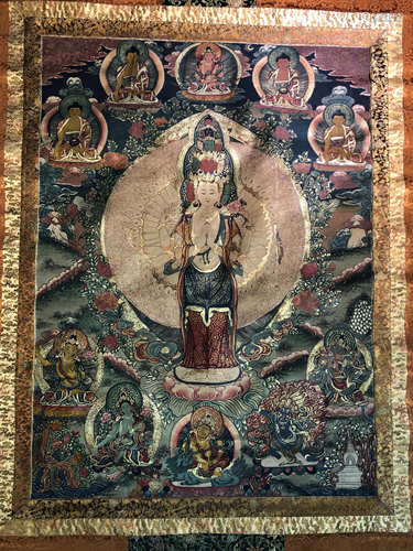 A THANGKA OF GUANYIN