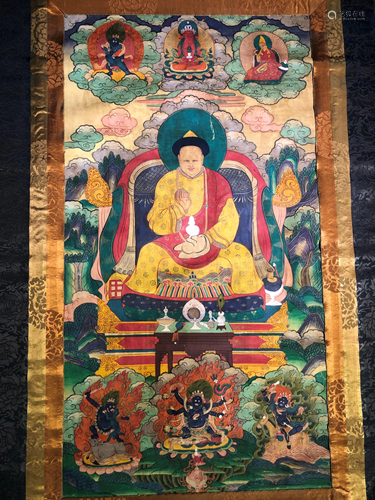 A THANGKA OF DE-BZHIN-GSHEGS-PA