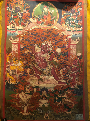 A THANGKA OF DROG DZE WANGMO