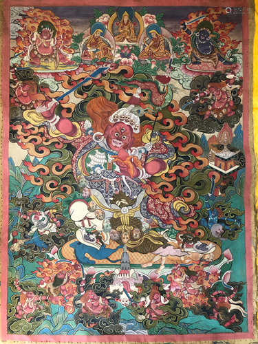 A THANGKA OF BEGTSE CHEN