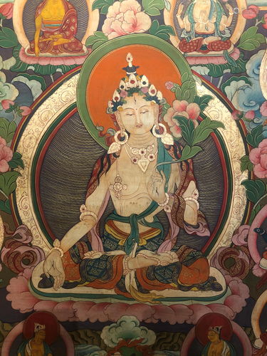 A THANGKA OF WHITE TARA