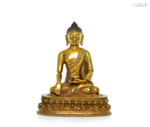 A Gilt Bronze Bodhisattva