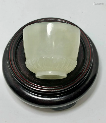 A Chinese Jade Cup