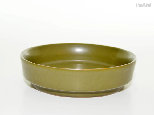 A Chinese Teadust-Glazed Dish