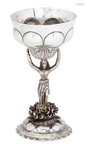 A German silver liqueur goblet in 17th century style, Bad Kissingen, c.1900, Simon Rosenau,