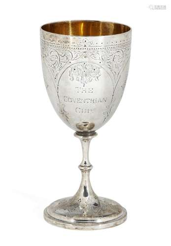 A small Victorian silver goblet, London, c.1870, John, Edward, Walter & John Barnard (Barnard & Sons