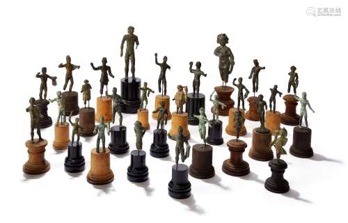 The Hohenzollern Collection of Ancient Bronze Statuettes, A large group of 27 ancient bronze