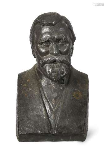 J.Clay, a bronze portrait bust, with cast signature CLAY, 54cm highPlease refer to department for