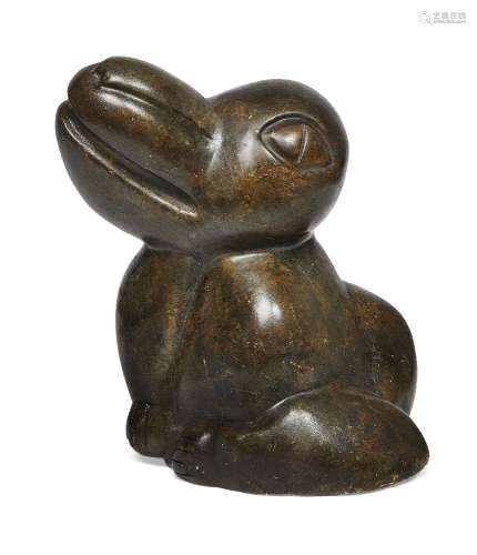 S Muchembere, a hardstone model of a bird, inscribed to the underside S Muchembere, 2136, 25cm