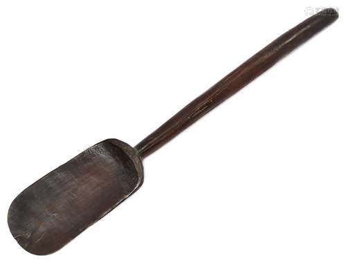 A large African hardwood spatula, 57cm longPlease refer to department for condition report