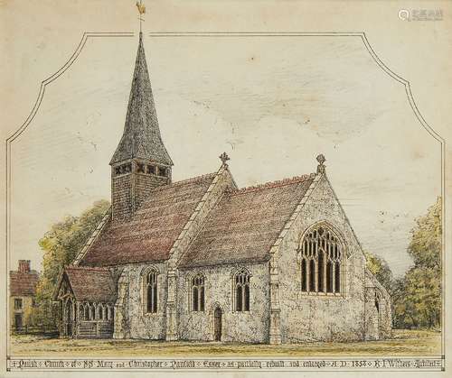 S P Mason, British Provincial School, mid 19th century- Church of St Deiniol, Hawarden, August 1857;