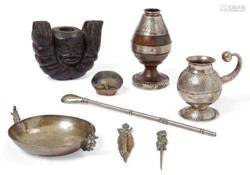 A collection of South American and Central American artefacts, 19th-early 20th century, comprising