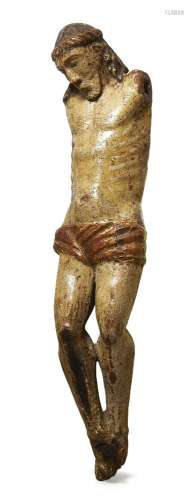 A German polychrome boxwood Corpus Christi figure, 16th century, 29cm highPlease refer to department