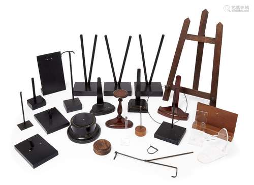 A group of twenty three exhibition display stands, 20th/21st century, of various shapes and