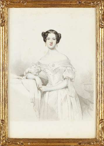 Scottish School, mid-19th century- Portrait of a lady, traditionally held to be Mary M Spur, nee