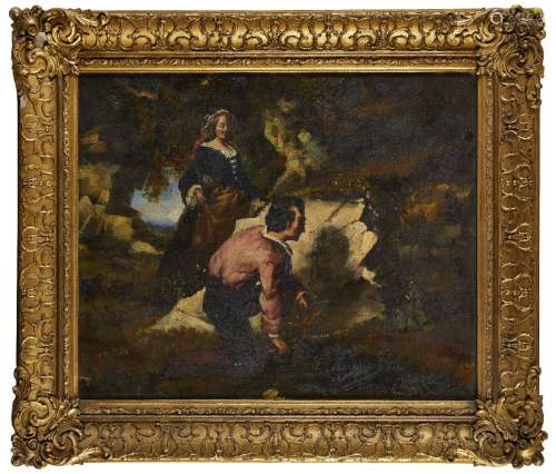 John Ritchie, Scottish act. 1858-1875- Mon Amour pour Marianna vivera toujours; oil on canvas,