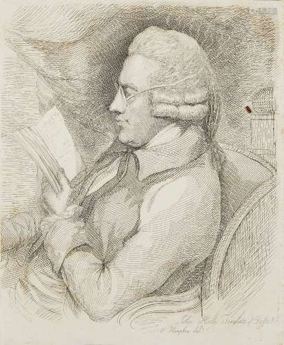 Mary Dawson Turner (née Palgrave), British 1774-1850- Portrait of John Hoole, (1727-1803, writer and