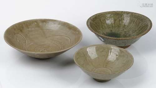 A Yue type celadon bowl,