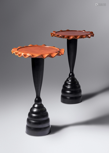 Peter Dudley (b. 1962) Pair of Pedestal Tables, 2001