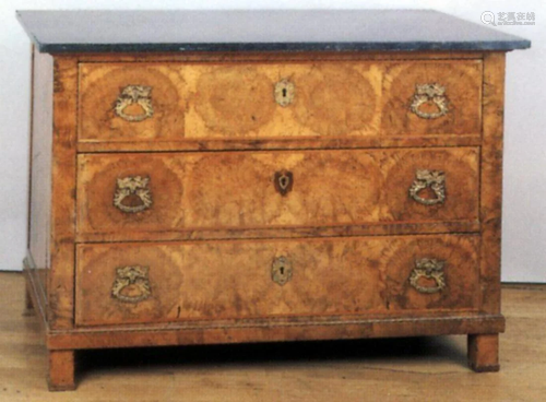 A WALNUT CHEST