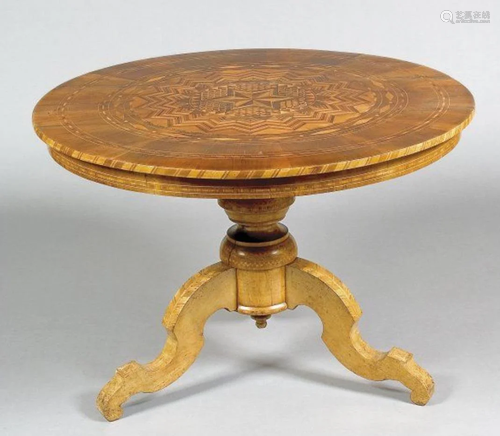 A PEDESTAL TABLE